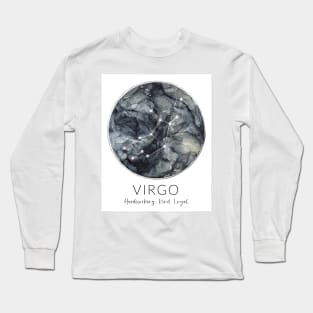 Virgo Zodiac Moon Constellation Long Sleeve T-Shirt